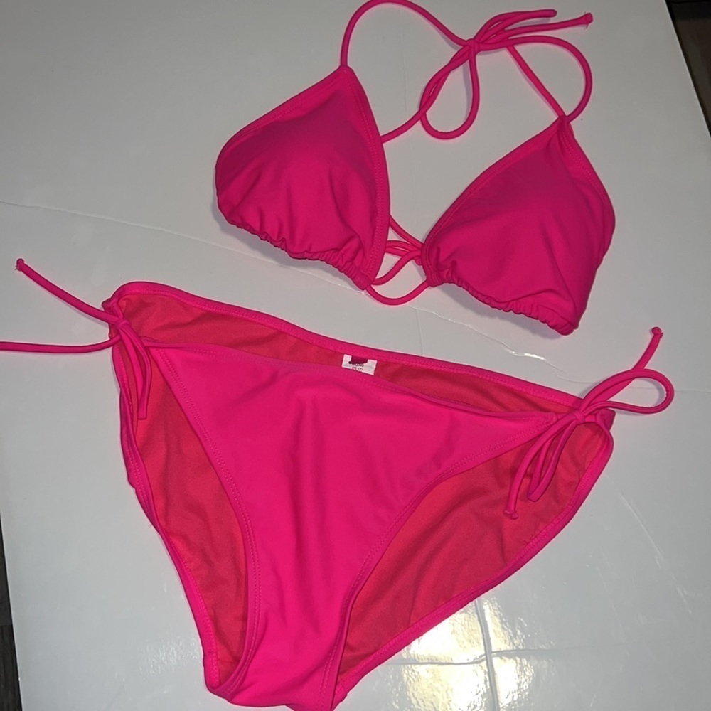 OP Triangle Bikini Top & Bottom Swim Suit Size XlL - Picture 3 of 7